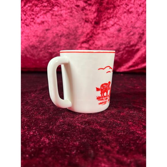 Vintage 1930s Childrens Mug Divided Plate Set Ceramic Little Bo Peep Fire King - Picture 4 of 9